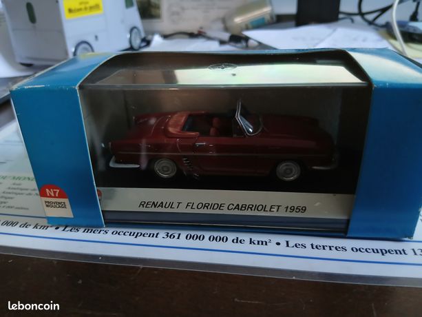 Miniature Provence Moulage N034 - Renault Floride Cabriolet 1959 Rouge - 1/43