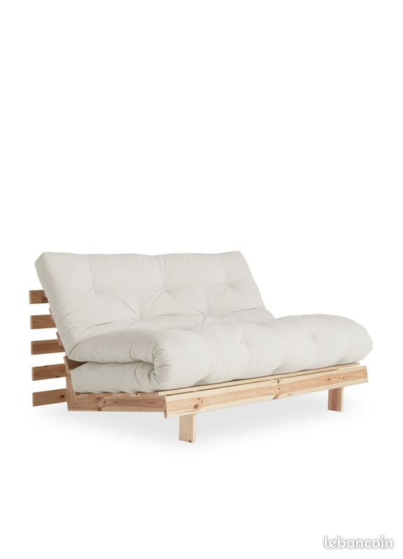 Canapé convertible futon La Redoute écru (image 2)