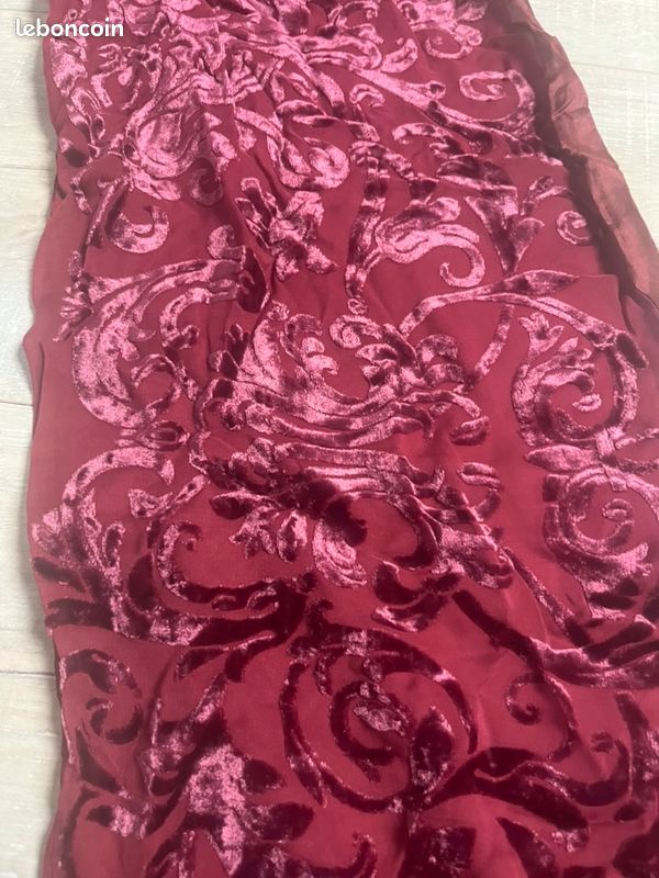 Lot de 3 Foulards et Étoles - Soie, Velours et Motifs Paisley (image 6)