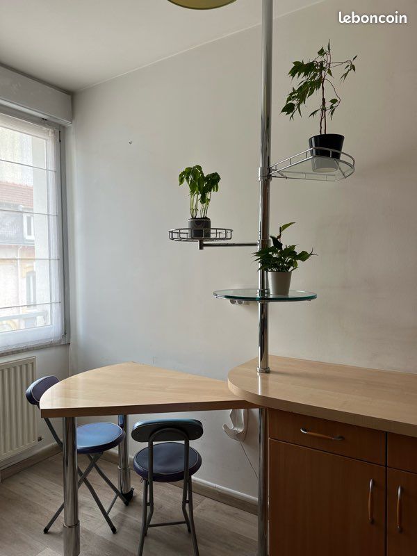 Vintage : Ensemble meuble + table amovible + colonne et chaises / Idéal pour petite cuisine (image 16)