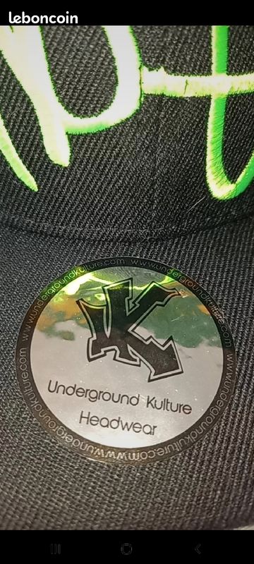 Casquette Underground Kultur Headwear - NEUVE - Exclusif (image 2)