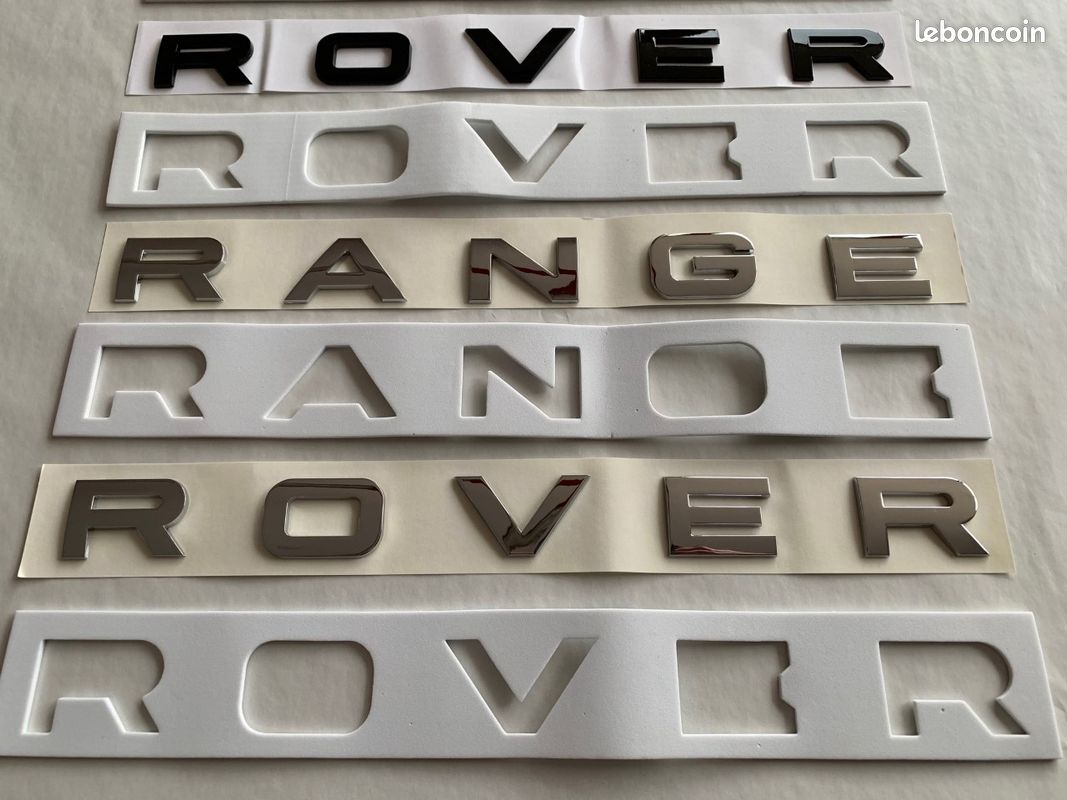 Autocollant Lettrage Range Rover Sport - Logo 3D En ABS Noir Brillant Pour Coffre - 162x18 Mm