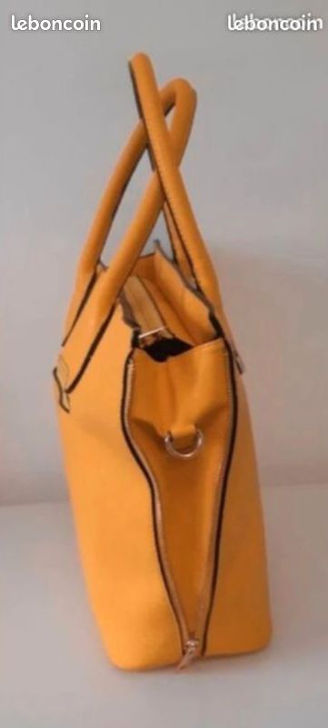 Chic et Pratique : Sac à Main Jaune Moutarde – Quasi Neuf (image 3)