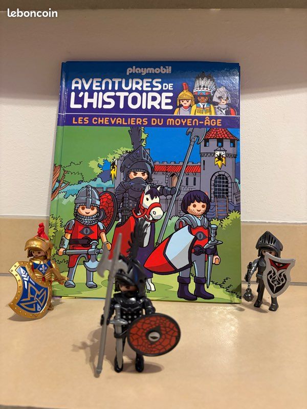 LOT PLAYMOBIL CHEVALIERS MOYEN-ÂGE - Pack/set Complet D'occasion