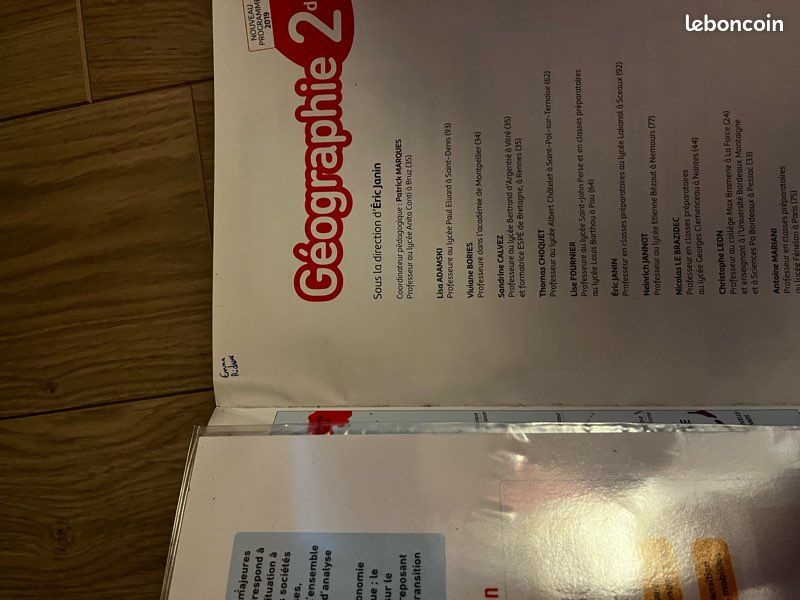 Histoire-Géographie 2de - Cote/Janin (Manuel réversible) édition Nathan 2019 (image 3)