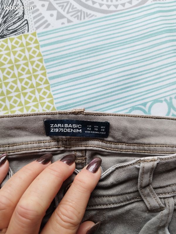 Beau jean gris zara taille 42 (image 9)