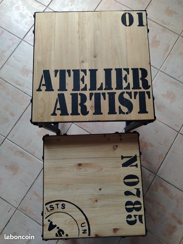 Maisons du Monde Tables gigognes style industriel (image 5)