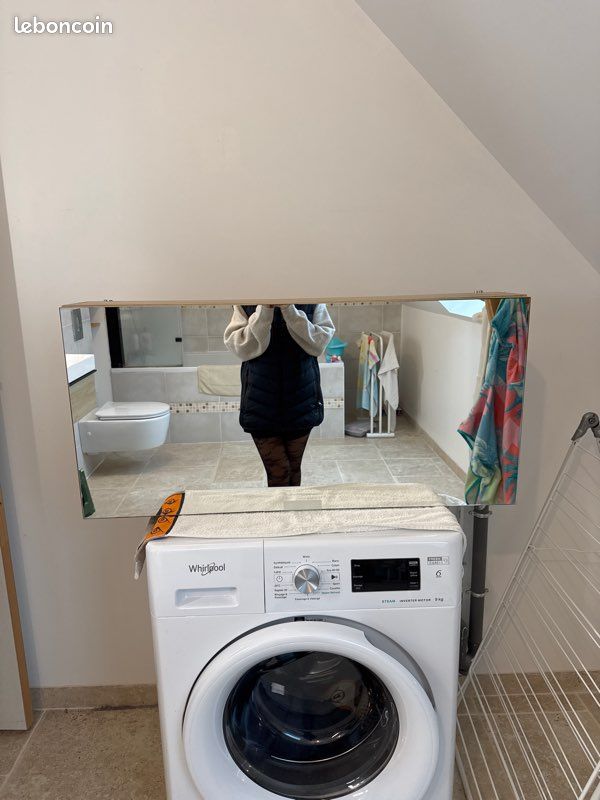 Meuble salle de bain miroir intégré (image 1)