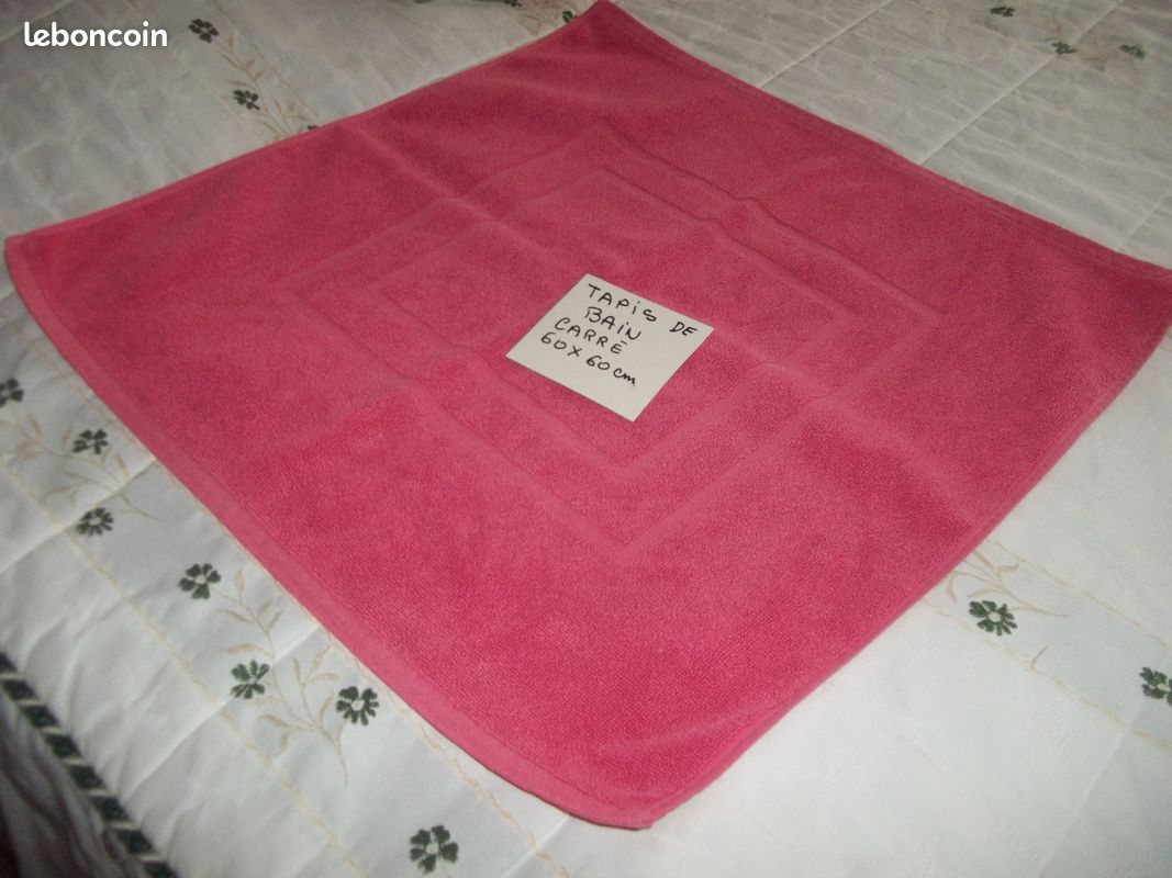Tapis de bain d'occasion carré 60 cm x 60 cm ( nola ) (image 2)
