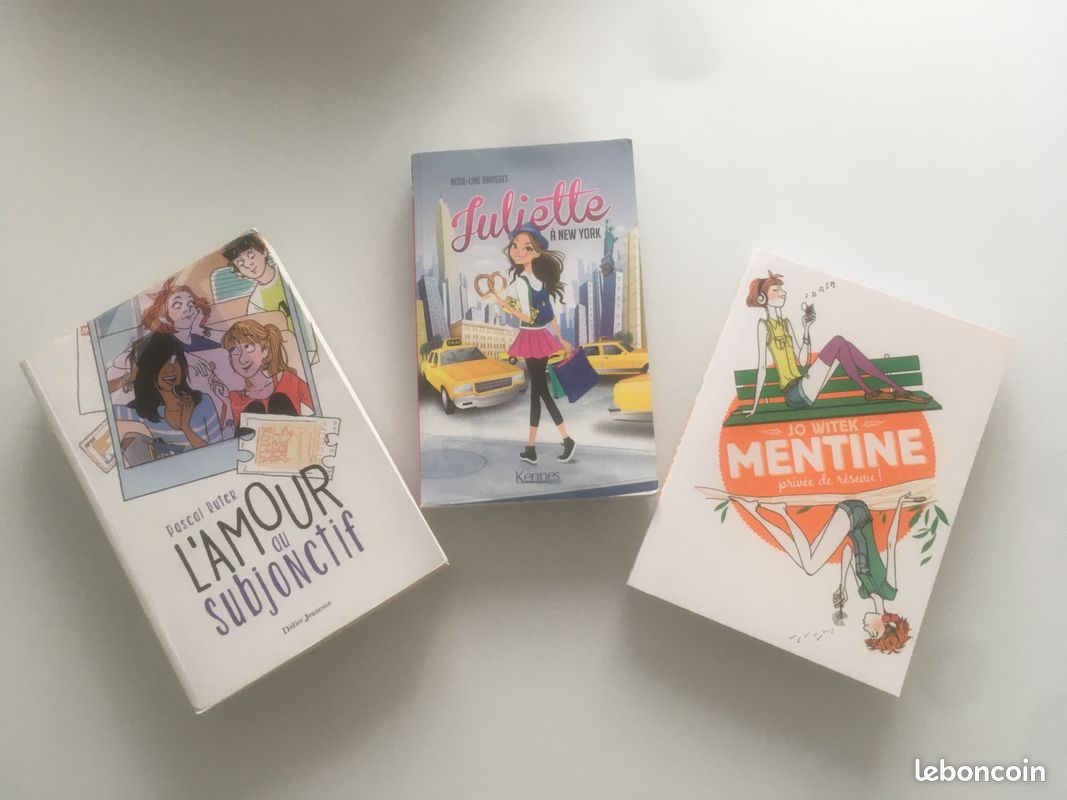 Lot de 3 livres ADO – journal intime & amours 2.0 en perspective (image 1)