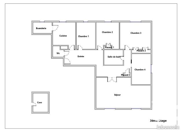 Appartement 5 pièces 110 m² · à Tours · 110 m² · 312 000 €