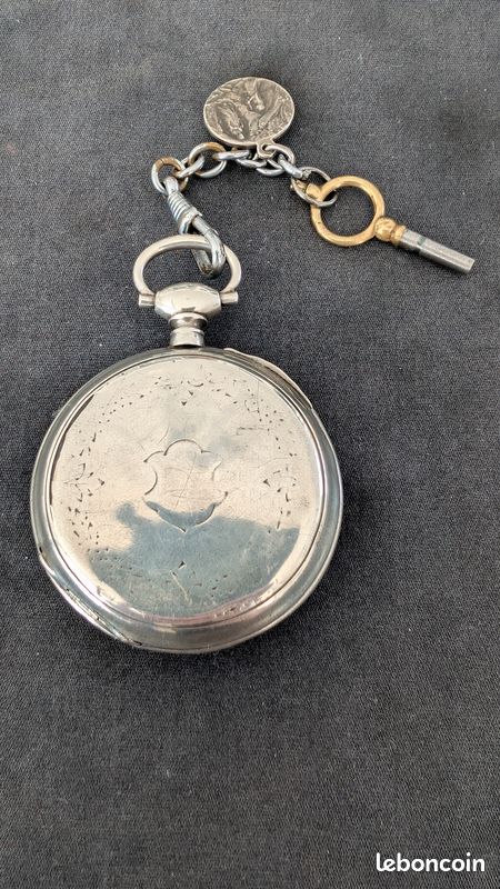 MONTRE À GOUSSET ancienne en argent MASSIF. DURAND à Châteaubriant 19 ème. EUR 50,00 - FR