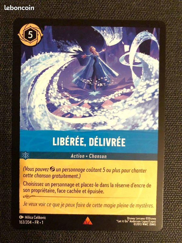 đČLorcana - LiberĂ©e DĂ©livrĂ©e - Carte Chanson 163/204- chapitre 1 Fr neuve (image 1)