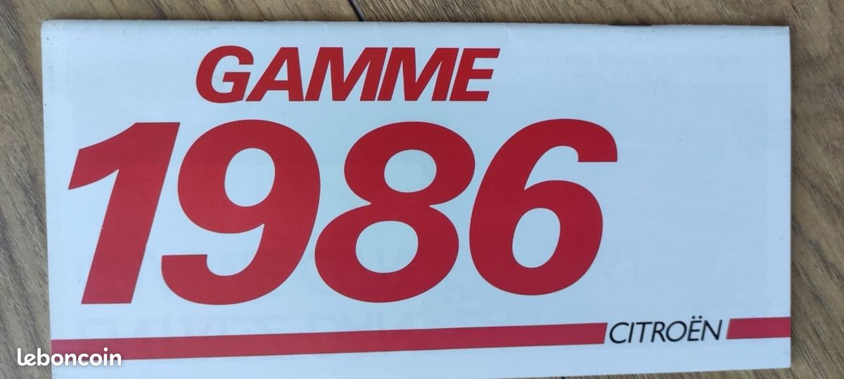 Catalogue gamme Citroën 86 acadiane cx BX 2cv méhari c15 .. (image 1)