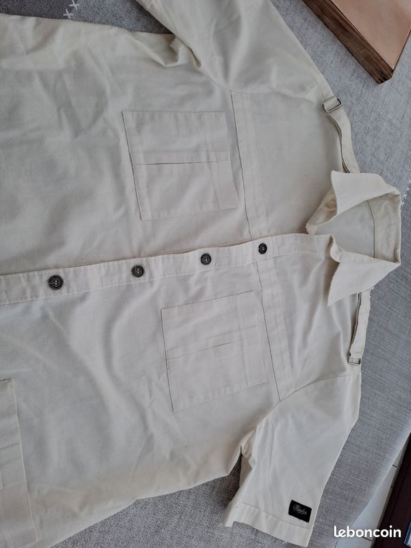 Vetementveste longue manche courte avec poches devant (image 4)