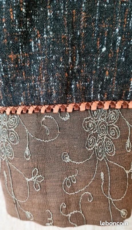 Veste Femme Pause Café Bleue, Taille 44, En Coton Mélangé, état Correct D'occasion
