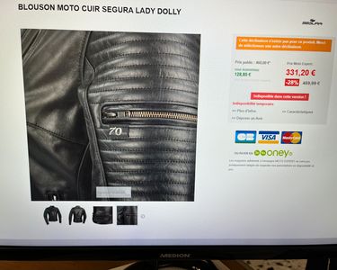 Blouson cuir moto femme Équipement moto