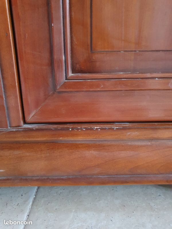 Armoire penderie Louis Philippe en merisier (image 8)