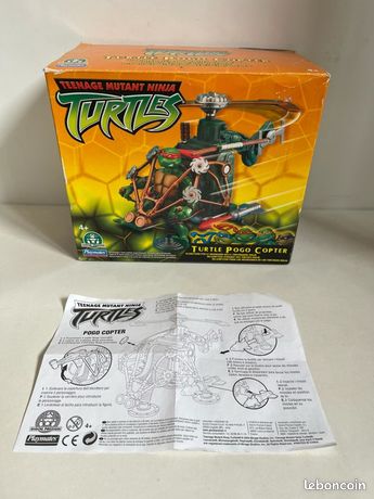 Véhicule vintage TMNT Playmates 2004 Turtle Pogo Copter