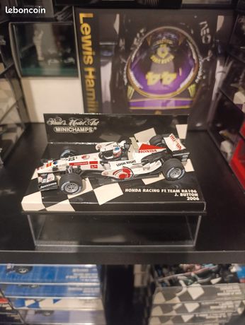 Minichamps 1/43 Honda RA106 Jenson Button BAR 2006 Modèle Collection état Parfait
