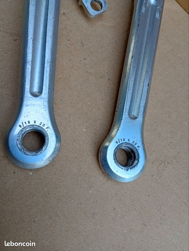 Bras De Manivelle Campagnolo Strada 1973 - 170 Mm - Double Plateau - Alu - Occasion