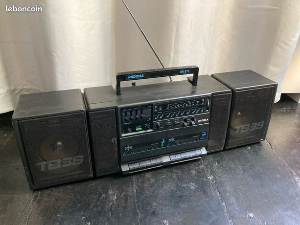 RARE 1980S PHILIPS Roller 2 Boombox Vintage Radio Cassette Player All