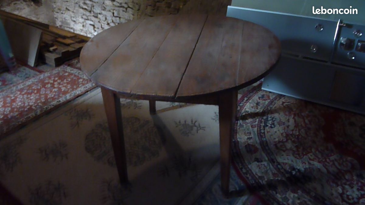 Table- ronde en - bois (D-G-Y ) (image 1)