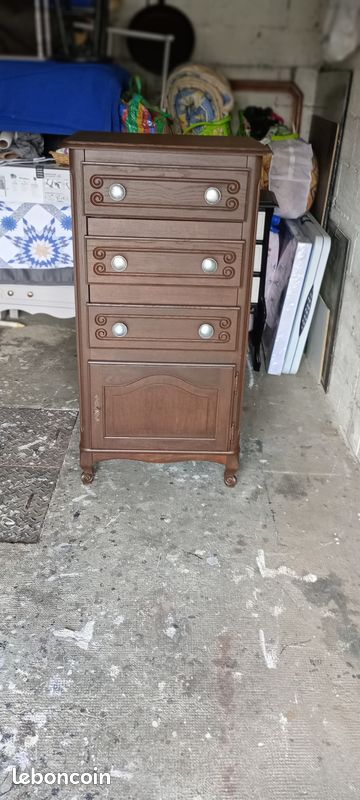Ancien meuble hifi ou rangement en bois d excellente qualite (image 1)