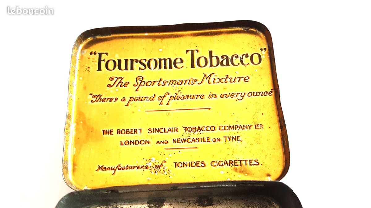 Boite a tabac vide foursome mixture de robert sinclair