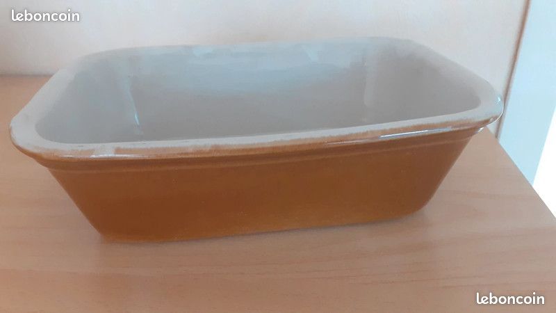 Plat rectangulaire en terre cuite type terrine (image 3)