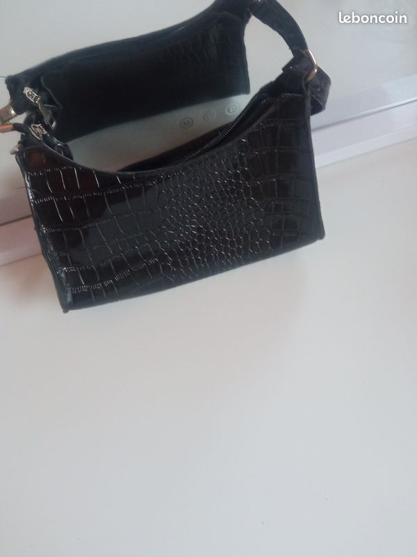 Sac a main bandoulière noir (image 2)