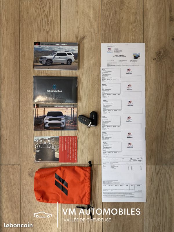 Durango SRT V8 6.4L 392 | TVA récupérable - CG 4 places CTTE | EN STOCK - Français - 1ère Main - Pack Attelage - Très rare - Suivi complet Dodge (image 11)