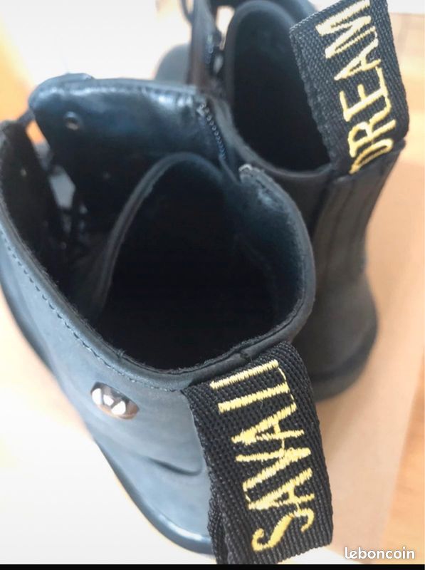 Bottines neuve, Noir mat savaii pt 9,5 40,5 lacets fermeture (image 9)