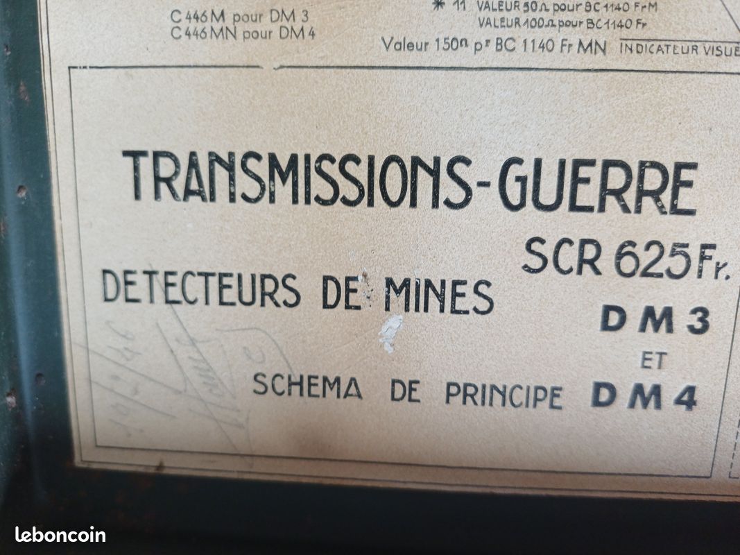 Ancien amplificateur BC-1141 français pour détecteur de mines militaire (image 5)