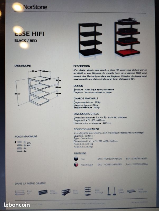 Meuble HiFi Schroers et Schroers - Deltastatic