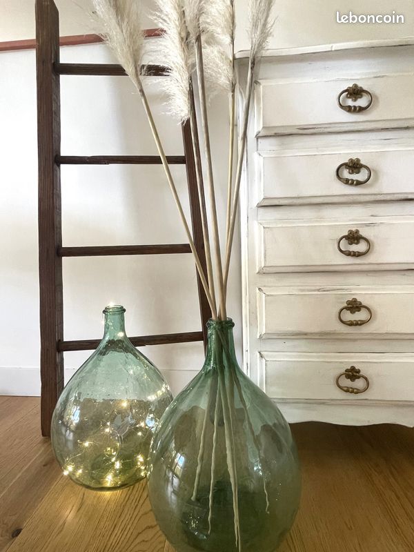 ✨ Bonbonne Dame Jeanne authentique 10L Verte | Déco vintage brocante chic✨ (image 5)