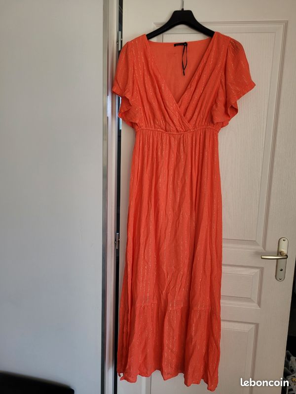 Tunique Verte Patrice Breal Taille 36/38 - Occasion En Très Bon état - Robe Longue Décontractée Femme