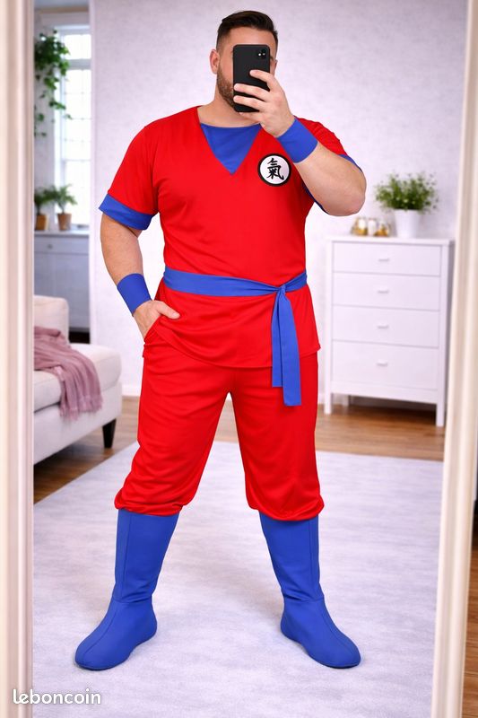 Chemise De Danse Scintillante Homme Costume Carnaval Allemand OIUHJN - Bleu Ou Rouge