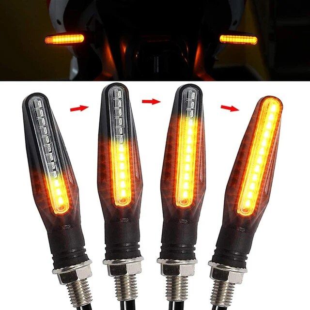 Clignotant LED universel pour moto, 12V, IP68, étanche, ambre - Équipement  moto