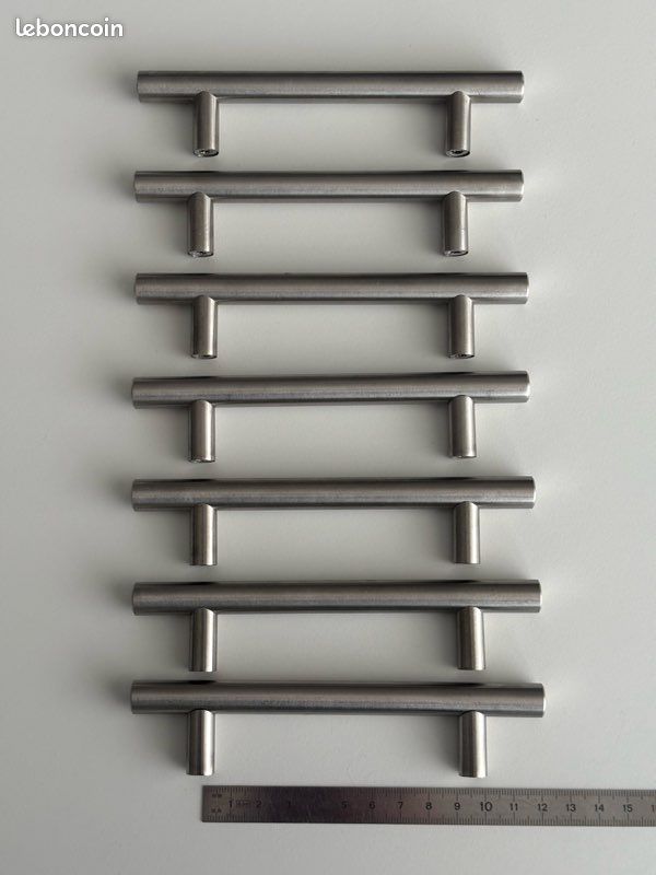 Lot de 7 poignées inox (image 1)