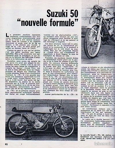 MOTOCYCLISME 1 TRIUMPH 650 Bonneville ITALJET GO GO Piaggio Ciao ITOM Sirio MALAGUTI HONDA 750 Four SUZUKI 50 TR (image 9)