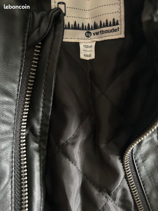 Veste Garçon Rayures Noires - Taille 4 Ans - Marque Gorgeous Collection - Occasion Très Bon état