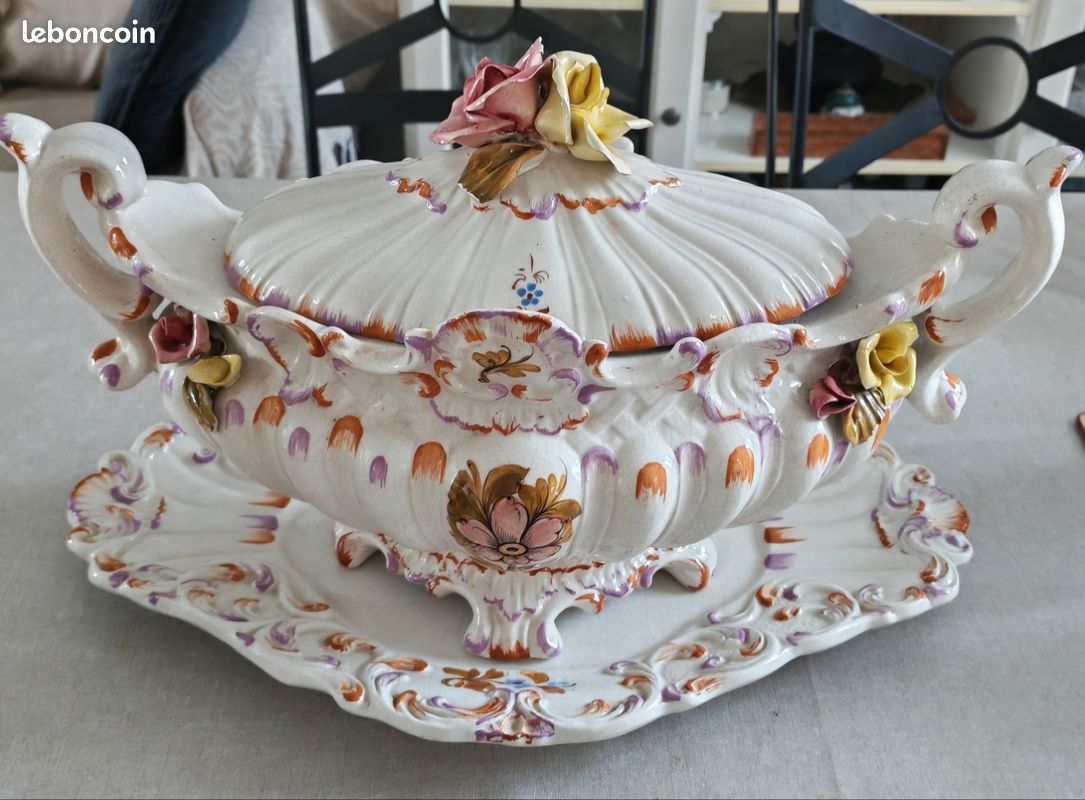Soupière faïence vintage Bassano (image 2)