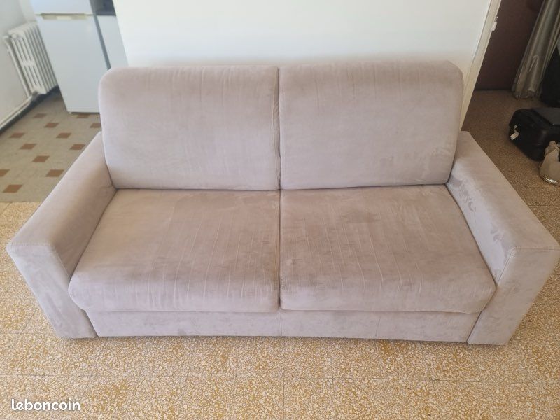 Canapé-lit 2 places convertible – système rapido – matelas inclus (image 7)