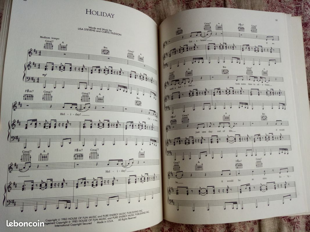 ALBUM MUSIQUE MADONNA partitions (image 5)