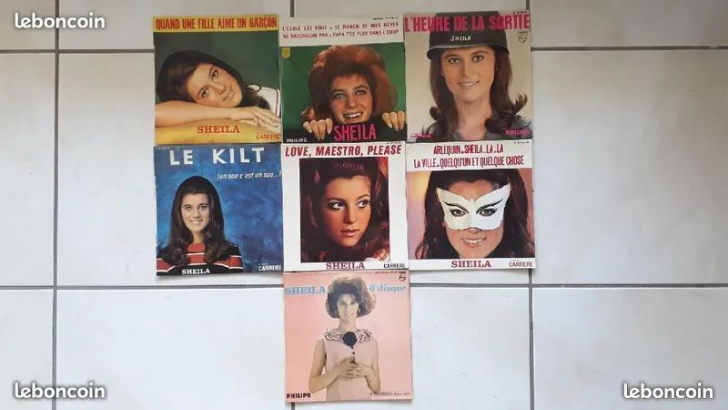 19 disques vinyles de SHEILA - cf photos pour détails (image 2)