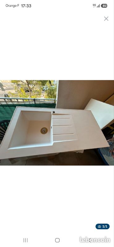Evier neuf blanc (image 1)