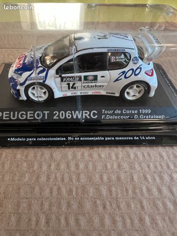 Miniature Peugeot 206 WRC Tour De Corse 1999 #15 - 1/43 - Provence Moulage (montage Pro)