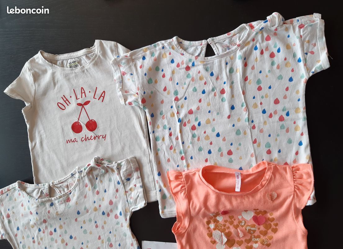 Lot 5ans été tee-shirts fille (image 3)