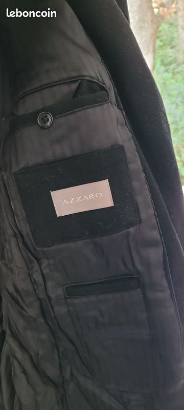 Manteau Long Azzaro Taille M Noir (image 2)